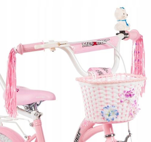 Rower dla dziewczynki Mexller 16" Village Rowerek dziecięcy + prowadnik na Arena.pl