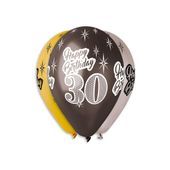 balony 30-te urodziny happy birthday12"/6szt.