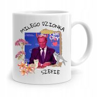 Kubek Donald Tusk Po Platforma Miłego Dzionka Z Nadrukiem Ze Zdjęciem