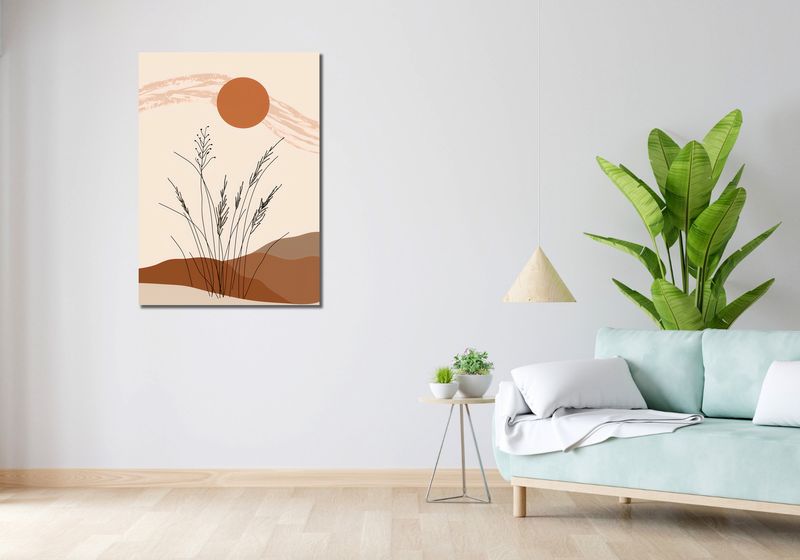 Obraz 70x100cm Złote Źdźbła zdjęcie 2