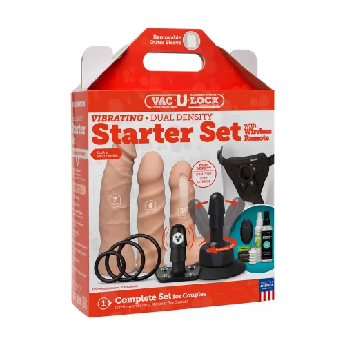 doc johnson vac-u-lock zestaw ultraskyn z pilotem i akcesoriami na Arena.pl