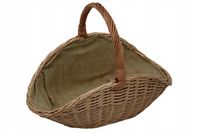 MOCNY KOSZ Wiklinowy NA DREWNO do kominka koszyk XL