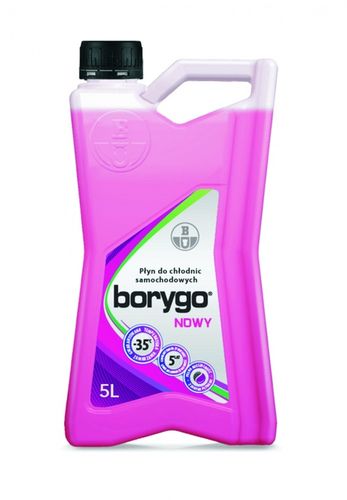 PŁYN DO CHŁODNIC BORYGO NOWY CZERWONY 5L B004 na Arena.pl