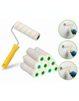 ZESTAW WAŁKÓW MALARSKICH MIKROFIBRA 10cm 10SZT + rączka WAŁEK MALARSKI 110