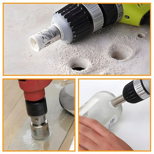 OTWORNICE DIAMENTOWE DO PŁYTEK GRESU SZKŁA KORONKA ZESTAW 10 szt na Arena.pl