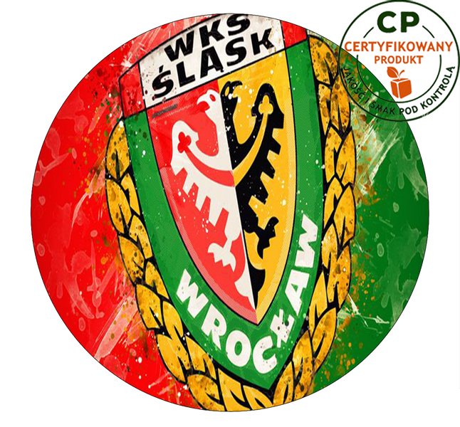 Opłatek na tort WKS Śląsk Wrocław zdjęcie 1