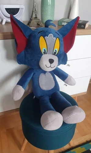 DUŻY KOT TOM & JERRY MASKOTKA PLUSZAK MISIEK PLUSZOWY PODUSZKA 70cm na Arena.pl