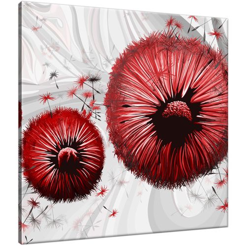 Obraz Drukowany 40X40 Czerwone Dmuchawce 2 na Arena.pl