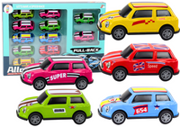 Zestaw Autek Resoraków Napęd Kolorowe 12 Sztuk