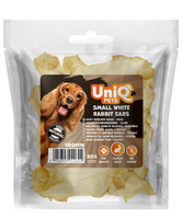 UNIQ PETS Przysmak dla psa z królika - uszy królicze białe - małe 80g