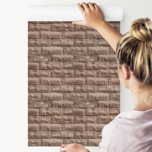 Tapeta Piękna Nowoczesna Cegła - Efekt 3D na Arena.pl