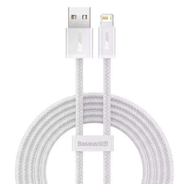 Kabel USB do Lightning Baseus Dynamic, 2.4A, 2m (biały) zdjęcie 1