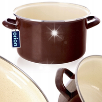 Garnek emaliowany indukcja na indukcję gaz BROWN 22 cm 4L ORION 113333