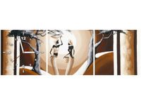 30 90CM OBRAZ 3 ELEM SPACER O ZACHODZIE SŁOŃCA ŚCIENNY PŁOTNO DRUK