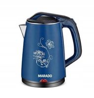 CZAJNIK ELEKTRYCZNY MARADO Z KWIATAMI 1,7L 1500W MA-2353 GRANATOWY