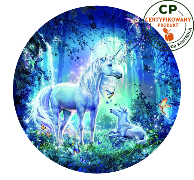 Opłatek na tort Jednorożec zdjęcie 1