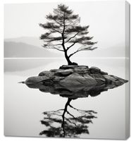 Obraz 90x100cm Samotne Drzewo