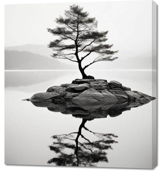 Obraz 90x100cm Samotne Drzewo zdjęcie 1