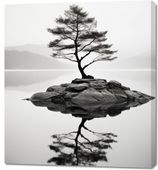 Obraz 90x100cm Samotne Drzewo