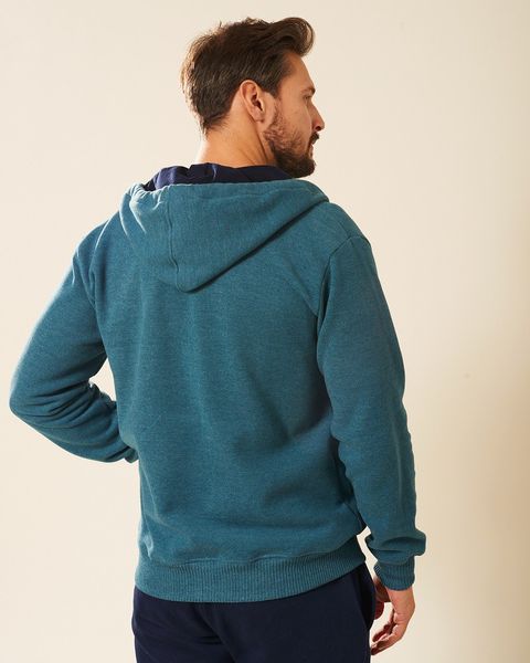 Sweter z kapturem na zamek morski Ewelin Rozmiar - 3XL zdjęcie 3