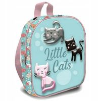 Plecak dla dziewczynki 3d przedszkolny w kotki dziecięcy