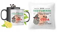 Dla Youtubera Zestaw Kubek Magiczny + Poduszka Z Nadrukiem Ze Zdjęciem