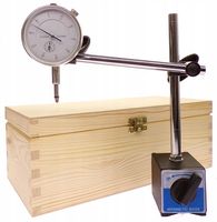 CZUJNIK ZEGAROWY 0-10 0,01 DO SPRAWDZANIA BICIA + UCHWYT STATYW MAGNETYCZNY