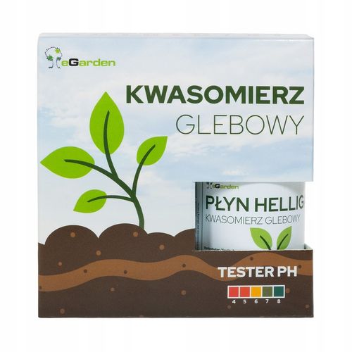 Kwasomierz Glebowy pH Zestaw z Płynem i Skalą Kolorów HELLIGA TESTER na Arena.pl