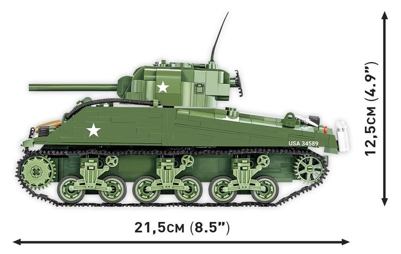 Klocki Historical Collection WWII M4A3 838 elementów zdjęcie 3