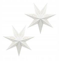 LAMPA WISZĄCA GWIAZDA ADWENTOWA KORONKA 45 CM