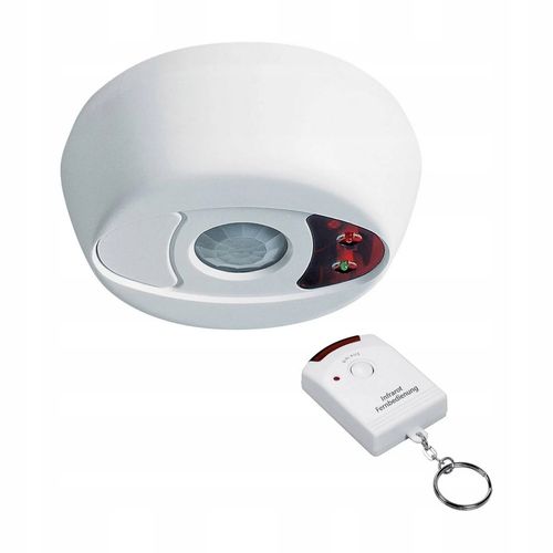 Alarm czujnik ruchu PIR 100dB pilot BEZPRZEWODOWY system alarmowy na Arena.pl