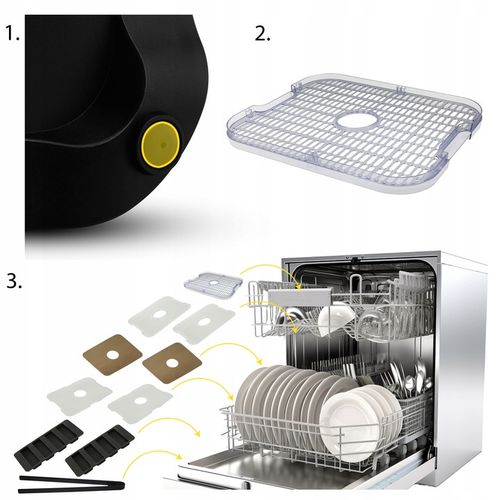 DUŻA Suszarka do Grzybów Owoców Warzyw Yoer INOX +Termoobieg 450W +Timer na Arena.pl