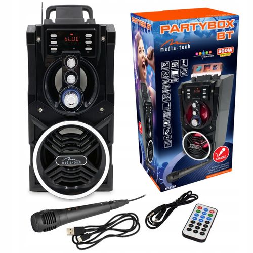 Głośnik bluetooth karaoke PARTYBOX MT3150 MEDIA-TECH na Arena.pl