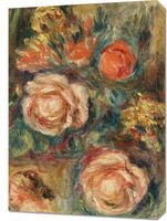 Obraz 50x70cm Bouquet of Roses, Pierre-Auguste Renoir