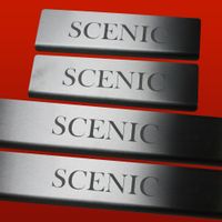 Listwa progowa RENAULT SCENIC MK3 Stal nierdzewna 304 mat 4szt