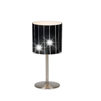LAMPKA STOŁOWA KADYKS CZARNE SZKŁO SANNELI DESIGN