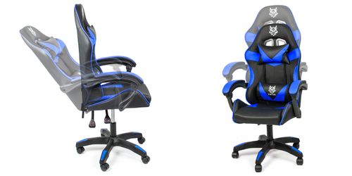 fotel gamingowy hero czarno-niebieski na Arena.pl