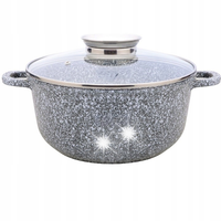 Garnek Granitowy 24cm 4,5L z Aromatyczną Pokrywką - Masterpan Premium