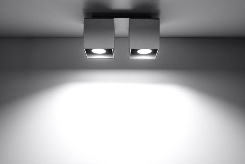 Downlight LAMPA sufitowa SL.0064 metalowa OPRAWA kostki szare zdjęcie 2