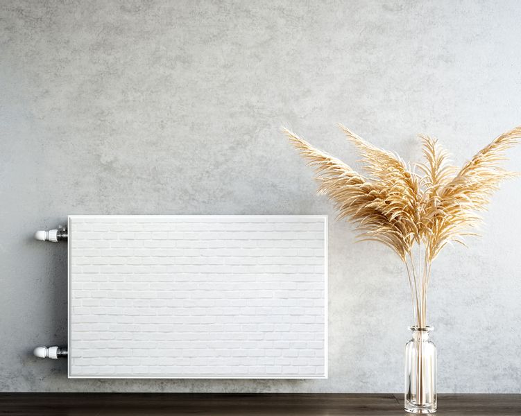 Mata MAGNETYCZNA Kaloryfera Białe Cegiełki Mur 100cm x 60cm zdjęcie 5