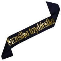 Czarna szarfa Szczęśliwa trzydziestka