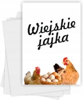 Ulotki A5 reklamowe firmowe 100 szt projekt w cenie WIEJSKIE JAJA