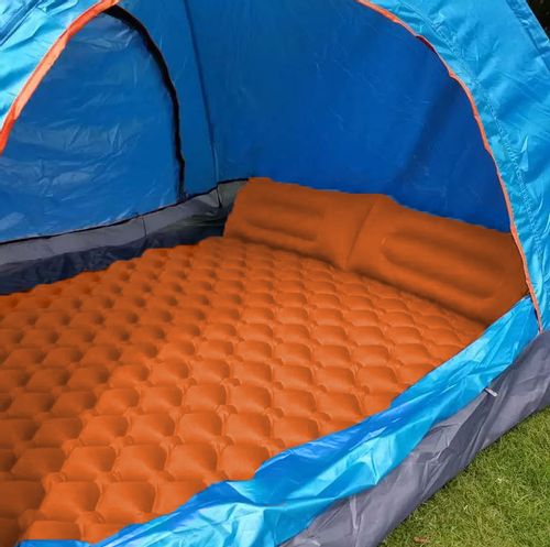 Materac dwuosobowy pomarańczowy na Arena.pl