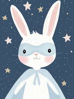 Plakat 60x80cm Wzory dla Dzieci, Chłopca Do Pokoju - Superkrólik