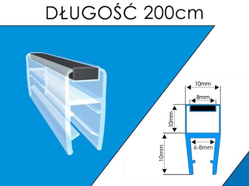 2M USZCZELKA MAGNETYCZNA DO KABINY PRYSZNICOWEJ DO DRZWI DOMYKAJĄCA na Arena.pl