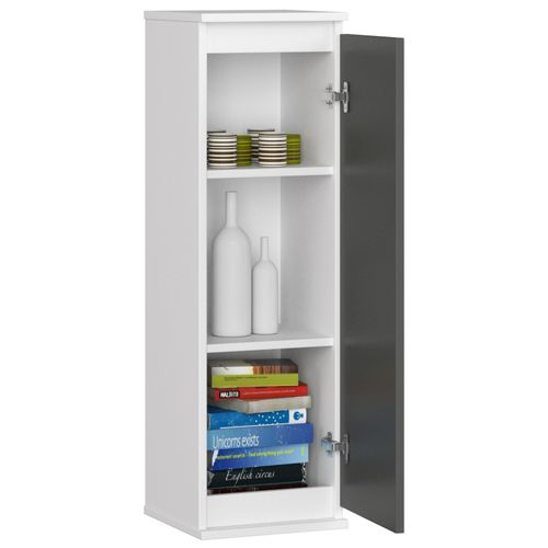 Witryna - Szafka wisząca W 30 cm CLP Biała / Grafit Szary na Arena.pl