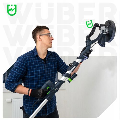 SZLIFIERKA ŻYRAFA DO GIPSU GŁADZI TYNKU LED DWIE GŁOWICE PAPIER X24 na Arena.pl