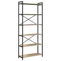 Półka na książki dąb sonoma 80 x 30 x 188 cm