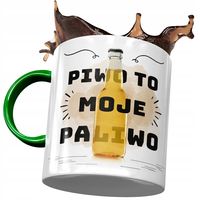 Kubek Zielony Śmieszny Piwo To Moje Paliwo Prezent Z Nadrukiem Ze Zdjęciem
