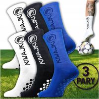 Skarpety piłkarskie antypoślizgowe treningowe KIWAJKI 41-45 zestaw 3